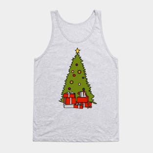 Christmas Tree and Presents Tank Top